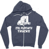 still plays with trucks Zipper Hoodie