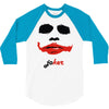 visage joker yeux ferm&eacute;s 3/4 Sleeve Shirt