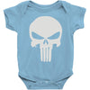 the punisher skull head Baby Onesie