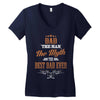 dad the man the myth the best dad ever Women's V-Neck T-Shirt
