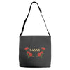 sassy with roses Adjustable Strap Totes