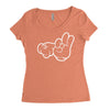 rude hands, ideal gift or birthday present. Women's Triblend Scoop T-shirt