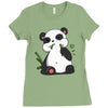 panda (2) Ladies Fitted T-Shirt