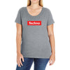 techno hypebeast Ladies Curvy T-Shirt