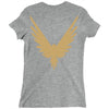 Maverick Gold Print Ladies Fitted T-Shirt
