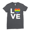 lgbt love Ladies Fitted T-Shirt