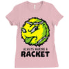 tennis ball racket Ladies Fitted T-Shirt