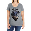 galaxy heart Ladies Curvy T-Shirt