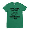 throat punch i win Ladies Fitted T-Shirt