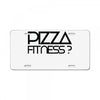 pizza fitness License Plate
