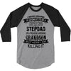 Super Cool Stepdad Of A Freaking Awesome Grandson 3/4 Sleeve Shirt