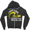 I Don't Care How Many Miles Per Gallon Zipper Hoodie
