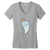 cute kawaii narwhals are cute Women's V-Neck T-Shirt