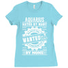 Aquarius Hated By Many Wanted By Plenty Ladies Fitted T-Shirt
