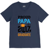 Class of 2017 Proud Papa Graduation V-Neck Tee