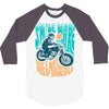 smile more, ride a motorcycle 3/4 Sleeve Shirt