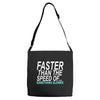 faster than the speed of something slower Adjustable Strap Totes