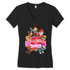 paw patrol birthday girl grandma Women's V-Neck T-Shirt