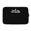 trust me, i'm asian   chinese vietnamese korean japanese lol pride tee Laptop sleeve