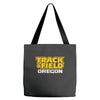 track and field oregon Tote Bags