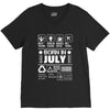 Born In July V-Neck Tee
