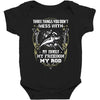 my family my freedom my rod Baby Bodysuit