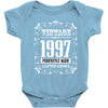vintage made in 1997 perfectly aged a living legend Baby Bodysuit