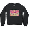 pink triangle print Crewneck Sweatshirt
