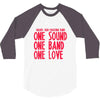 walker high marching band one sound one band one love 3/4 Sleeve Shirt