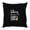 candy corn Throw Pillow