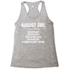 August Girl Hated By Many Racerback Tank