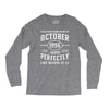 legends were born in october genuıne 1996 qualıty one kind of aged l Long Sleeve Shirts