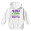 people who don't like anime are not real and should not be trusted Youth Hoodie
