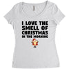smell of christmas in the morning Women's Triblend Scoop T-shirt