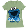 Cookie Monster Ladies Fitted T-Shirt