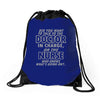 nurse knows whats going on Drawstring Bags