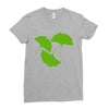 ginkgo leaves Ladies Fitted T-Shirt