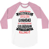 Super Cool Grandad Of A Freaking Awesome Grandson 3/4 Sleeve Shirt