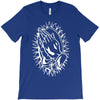praying hands cross mary rock band baseball jersey T-Shirt