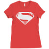 beast bode mens superman Ladies Fitted T-Shirt