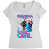 grandma of the birthday girl Women's Triblend Scoop T-shirt