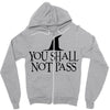 you shall not pass Zipper Hoodie
