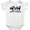 4x4 big skull head  off road Baby Bodysuit