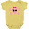 fummy pink skull long sleeve Baby Bodysuit