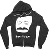 bon iver face Zipper Hoodie
