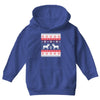 reindeer christmas ugly sweater Youth Hoodie