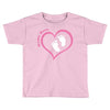 Baby Girl with Heart Any Name Customized Toddler T-shirt