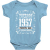 vintage made in 1957 perfectly aged a living legend Baby Bodysuit