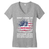 Veteran Don't Thank Me Thank My Brothers &amp; Sisters Who Never Came Back Women's V-Neck T-Shirt
