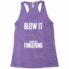 alien blow it fingering Racerback Tank